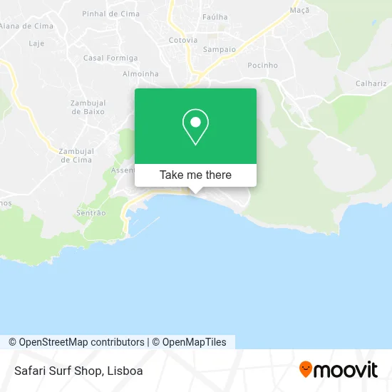 Safari Surf Shop map