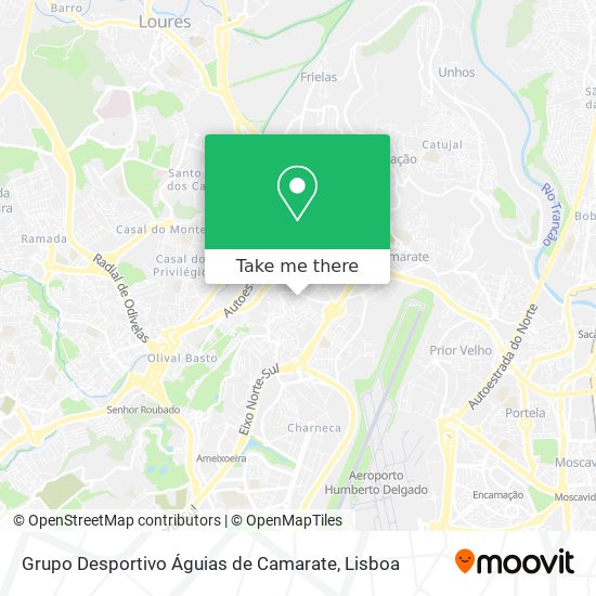 Grupo Desportivo Águias de Camarate map