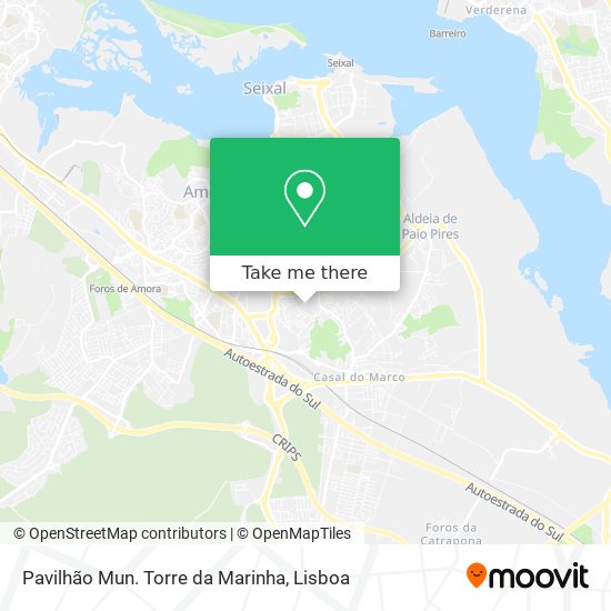 Pavilhão Mun. Torre da Marinha mapa