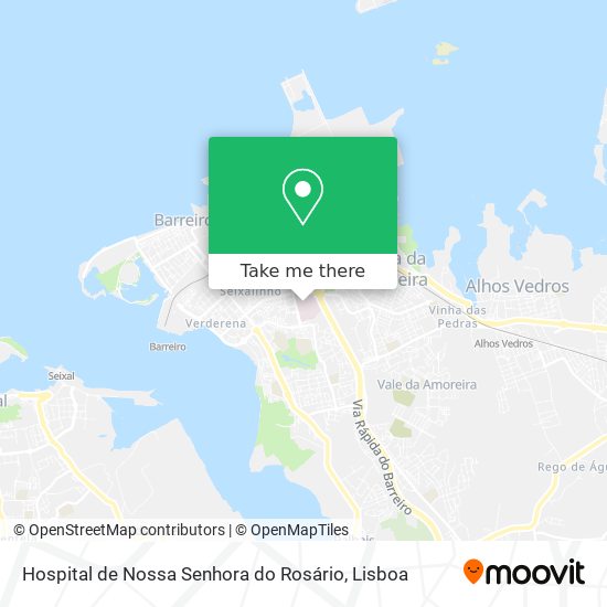 Hospital de Nossa Senhora do Rosário map