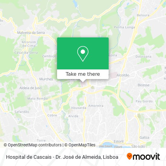 Hospital de Cascais - Dr. José de Almeida mapa