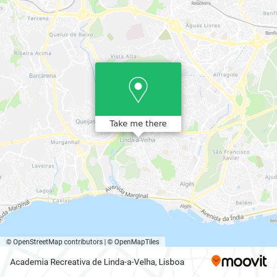 Academia Recreativa de Linda-a-Velha mapa