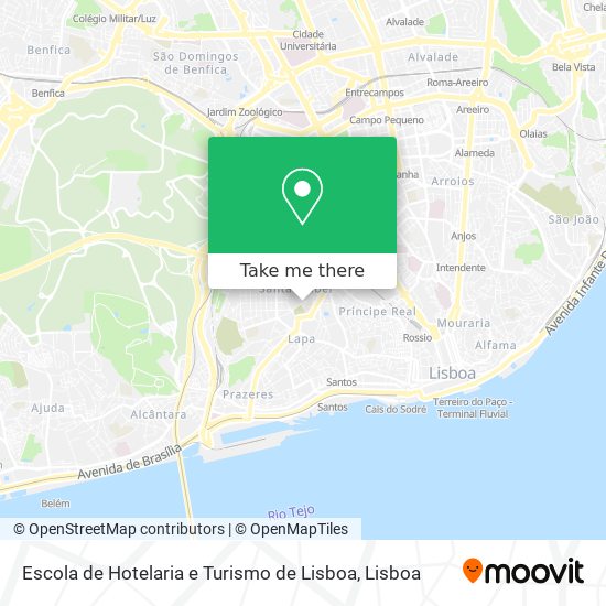 Escola de Hotelaria e Turismo de Lisboa map