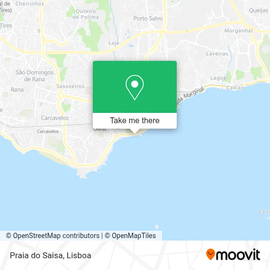 Praia do Saisa map