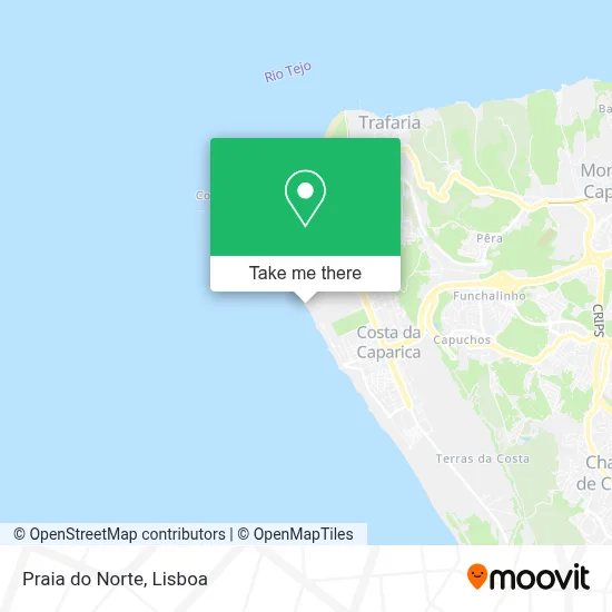 Praia do Norte map