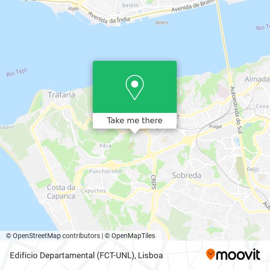 Edifício Departamental (FCT-UNL) mapa