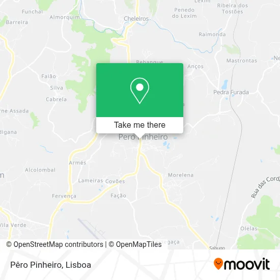 Pêro Pinheiro map