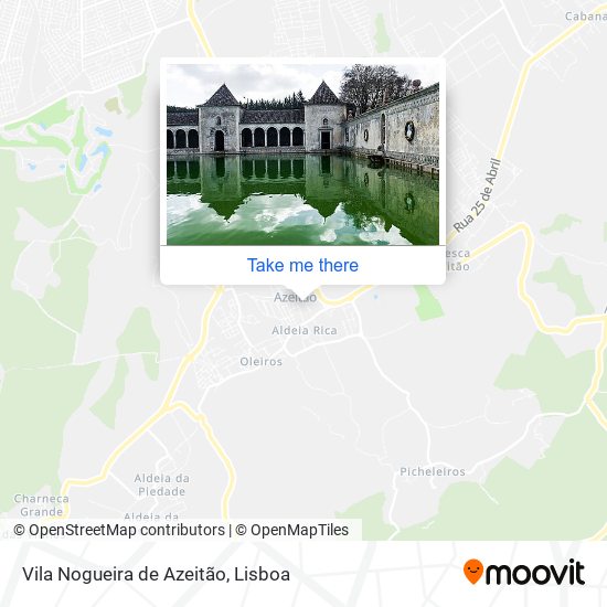 Vila Nogueira de Azeitão map