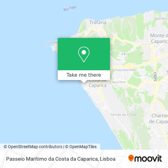 Passeio Marítimo da Costa da Caparica map