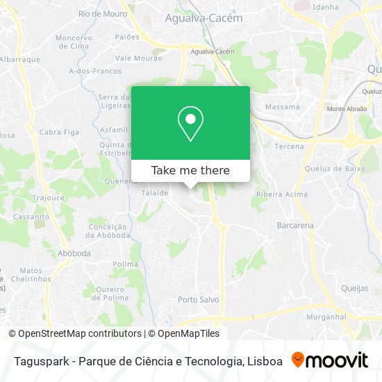Taguspark - Parque de Ciência e Tecnologia map