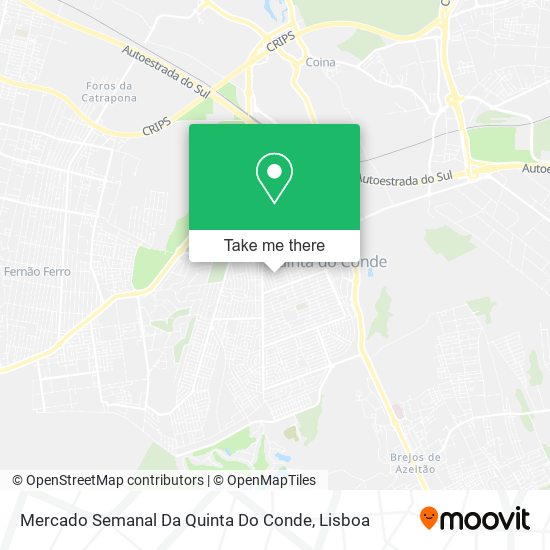 Mercado Semanal Da Quinta Do Conde map