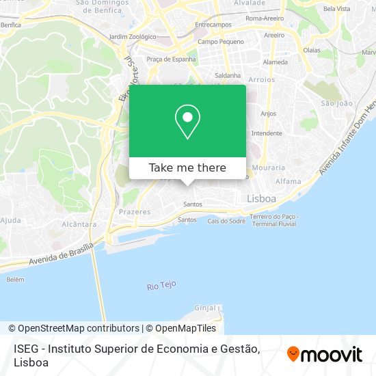 ISEG - Instituto Superior de Economia e Gestão mapa