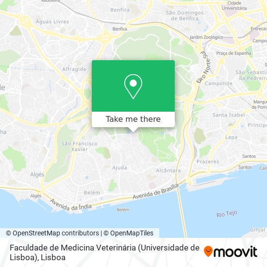 Faculdade de Medicina Veterinária (Universidade de Lisboa) mapa