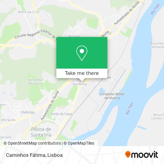 Caminhos Fátima map