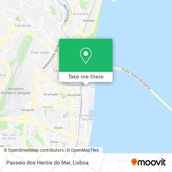 Passeio dos Heróis do Mar map