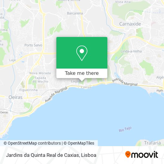 Jardins da Quinta Real de Caxias map