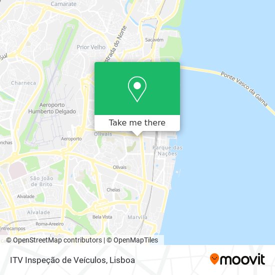 ITV Inspeção de Veículos mapa