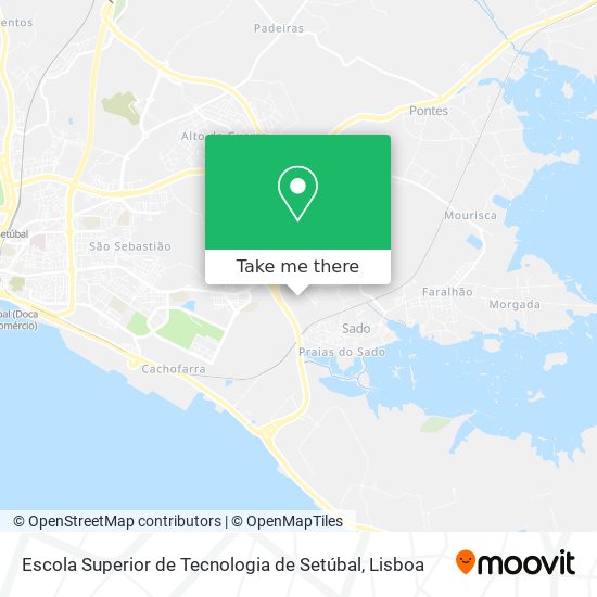 Escola Superior de Tecnologia de Setúbal mapa