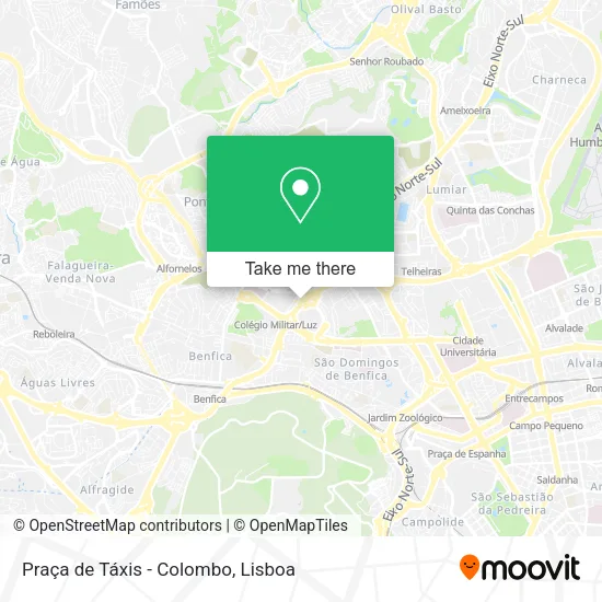 Praça de Táxis - Colombo map