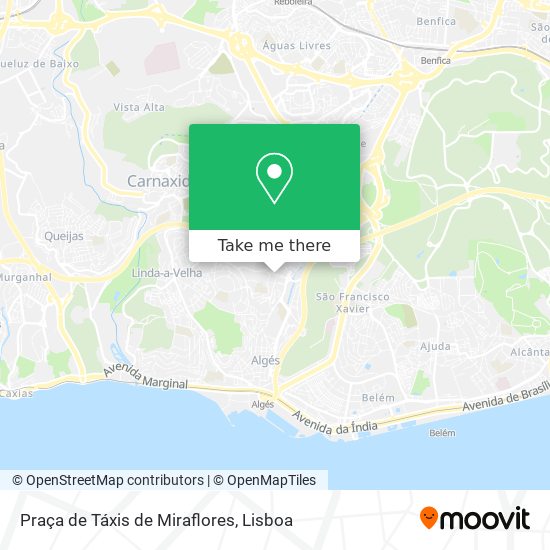 Praça de Táxis de Miraflores map