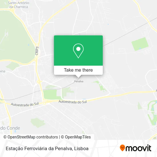 Estação Ferroviária da Penalva map