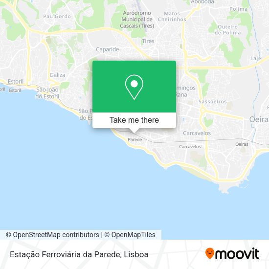 Estação Ferroviária da Parede map