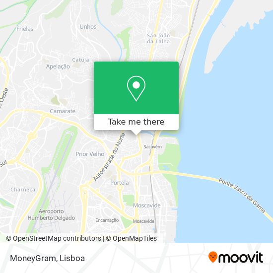 MoneyGram map