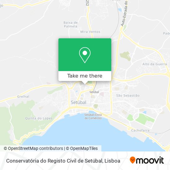 Conservatória do Registo Civil de Setúbal map