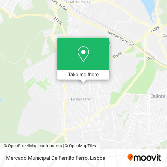 Mercado Municipal De Fernão Ferro map