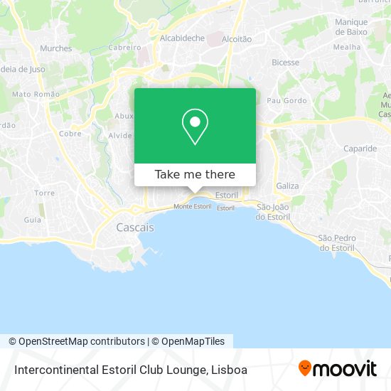 Intercontinental Estoril Club Lounge mapa