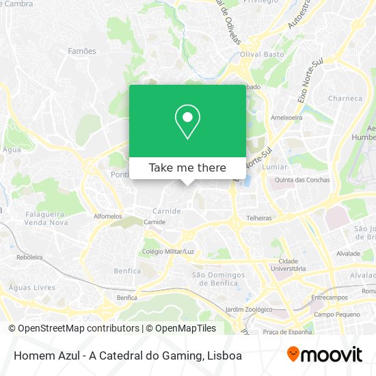 Homem Azul - A Catedral do Gaming map