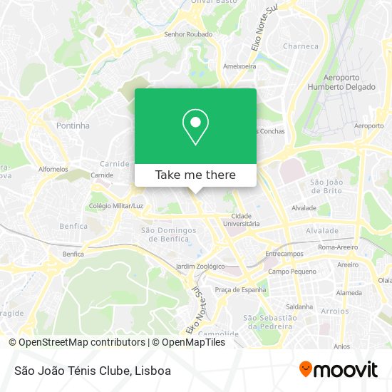 São João Ténis Clube map