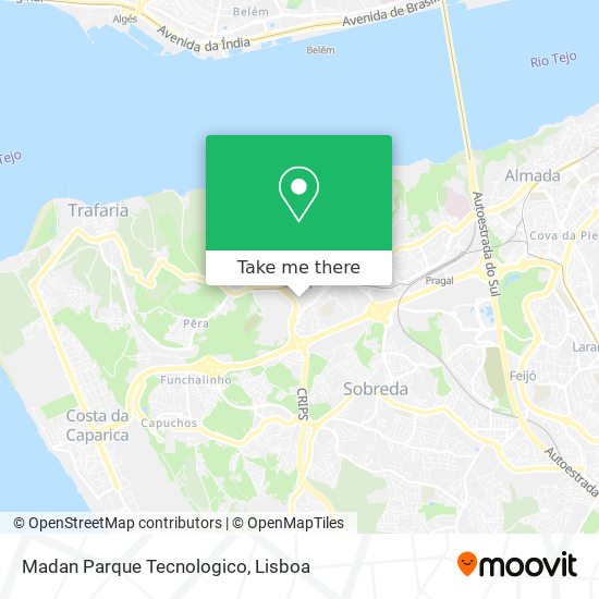 Madan Parque Tecnologico mapa