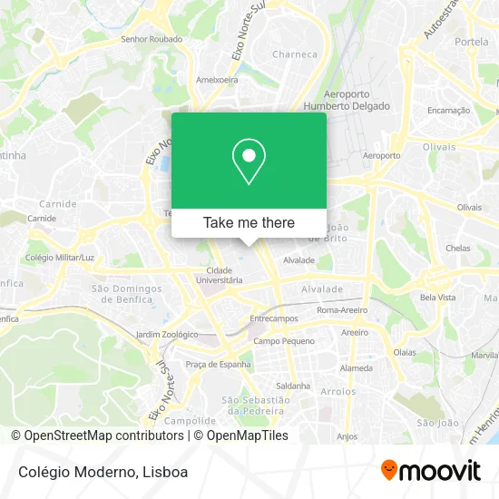 Colégio Moderno mapa