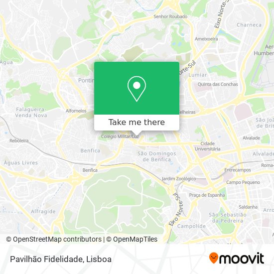 Pavilhão Fidelidade map