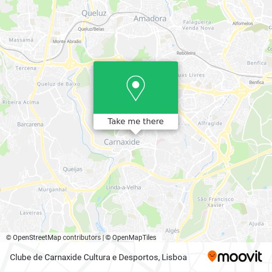 Clube de Carnaxide Cultura e Desportos map