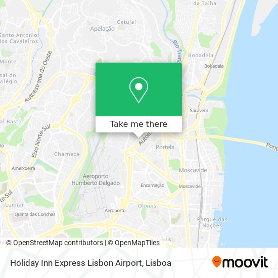 Holiday Inn Express Lisbon Airport map