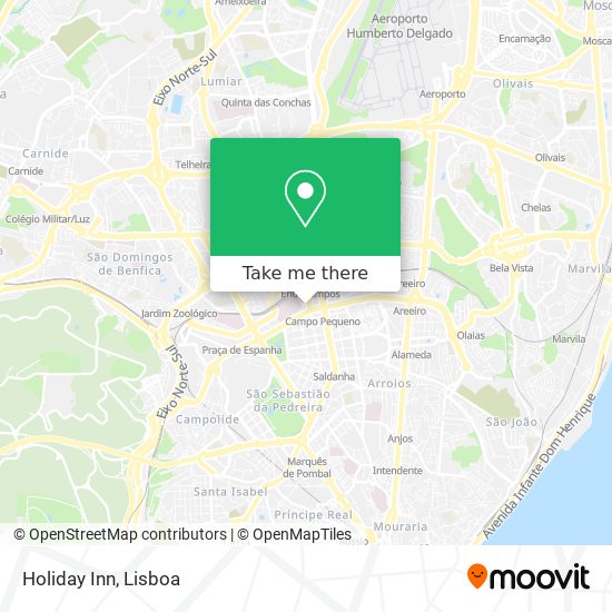 Holiday Inn map