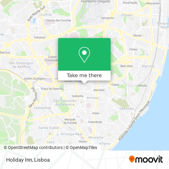 Holiday Inn map