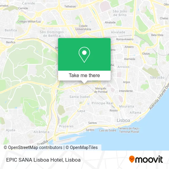 EPIC SANA Lisboa Hotel map