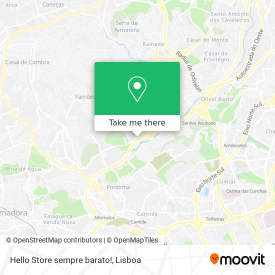 Hello Store sempre barato! map