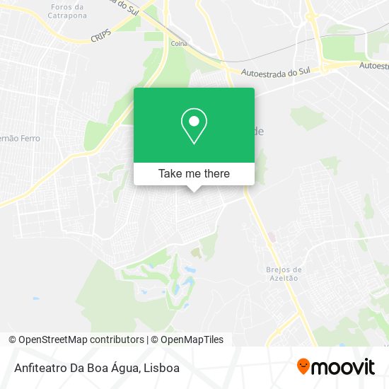 Anfiteatro Da Boa Água mapa