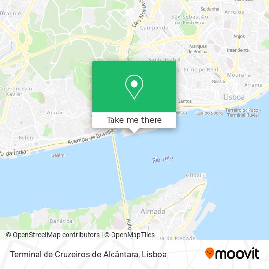 Terminal de Cruzeiros de Alcântara map