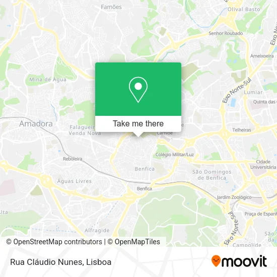 Rua Cláudio Nunes map