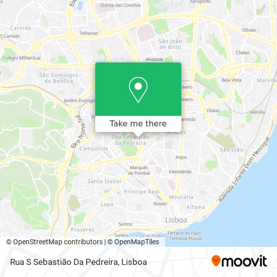 Rua S Sebastião Da Pedreira map
