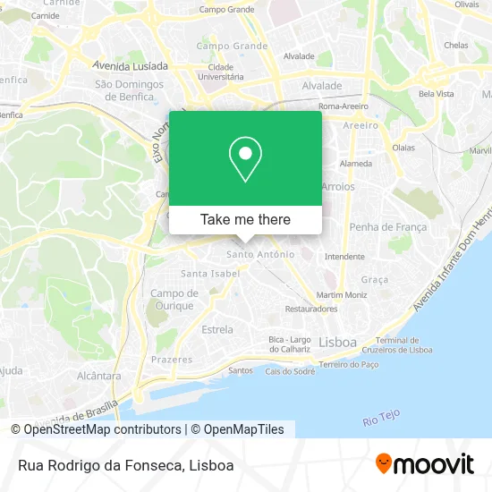 Rua Rodrigo da Fonseca map