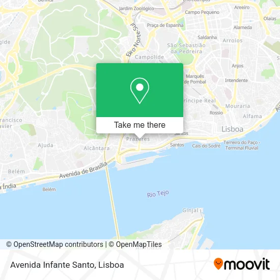 Avenida Infante Santo map