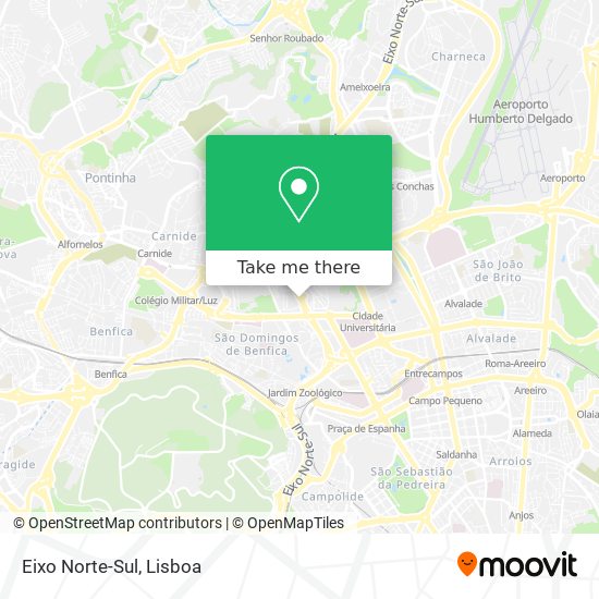 Eixo Norte-Sul map