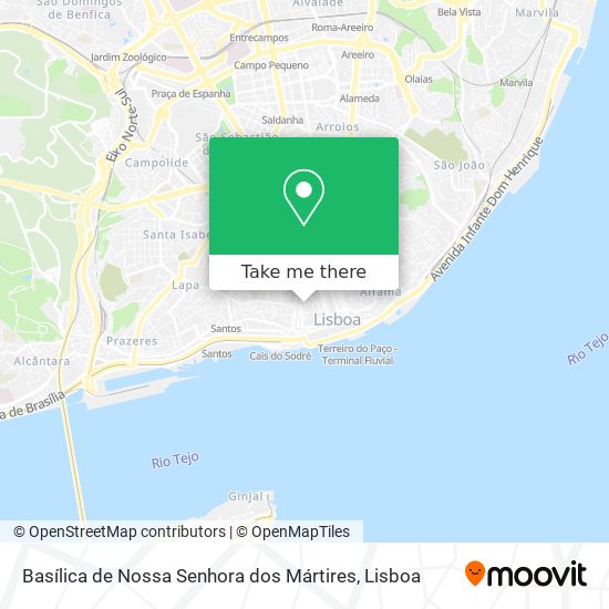 Basílica de Nossa Senhora dos Mártires map