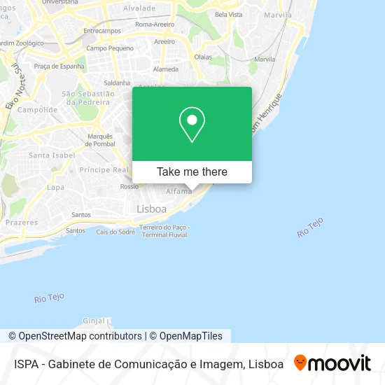 ISPA - Gabinete de Comunicação e Imagem map